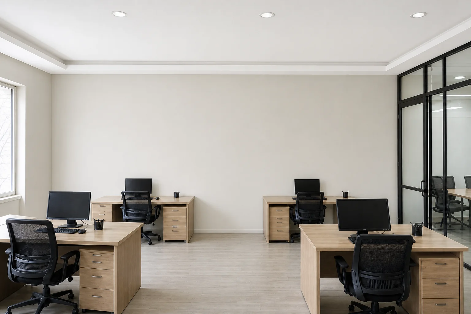 Ofis Boyama uygulaması sonrası yenilenmiş yüzey